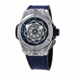 Hublot Big Bang Steel Black Dial Diamond Bezel 361.SX.1270.RX.1104 Replica - Image 2