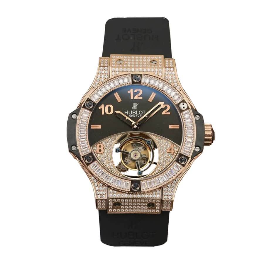 hublot-classic-fusion-tourbillon-best-edition-with-diamond-black-dial-replica Hublot Big Bang Diamond 345.SE.2010.LR.1704 Pro Clone 1:1 - Image 1