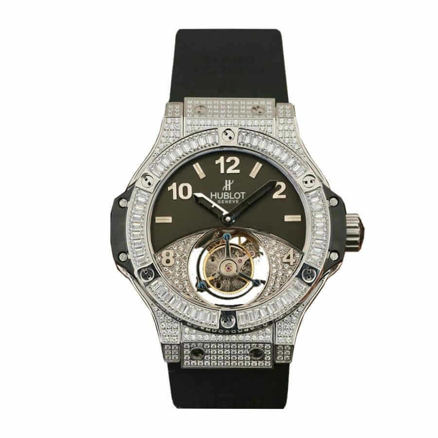 hublot-classic-fusion-tourbillon-with-diamond-black-dial-replica Hublot Big Bang Unico 411.JX.1170.RX-5 "All Black Diamond" Superior Replica - Image 1