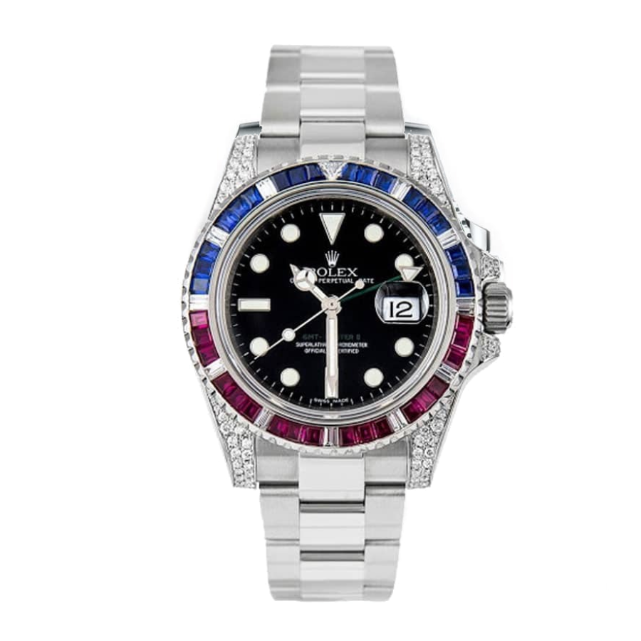olex-diamond-bezel-replic-1 RolexGMT Master 116718LN "Diamond Bezel" Ultra Clone 1:1 - Image 1
