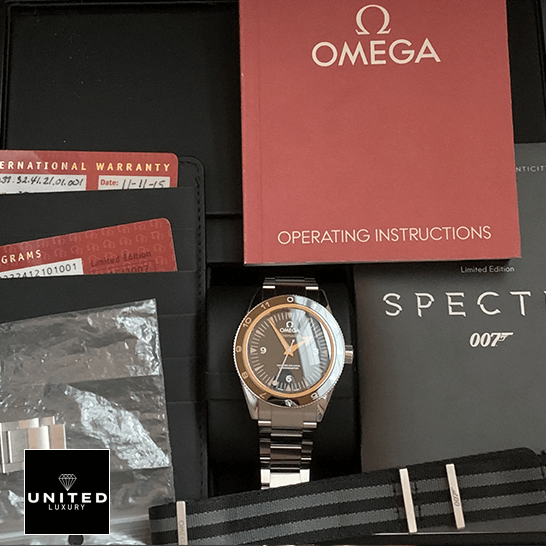 Omega Seamaster 233.32.41.21.01.001 "Spectre" Limited Edition Near Original Replica omega seamaster 30 spectre stainless steel 233.32.41.21 dial Omega Seamaster 30 Spectre Stainless Steel 233.32.41.21 Replica warranty card