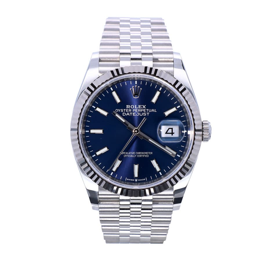 rolex-datejust-oyster-datejust-ii-steel-white-gold-126234-blue-dial-replica Rolex Datejust 126234 "Steel Jubilee Fluted" Supreme Replica Edition - Image 1