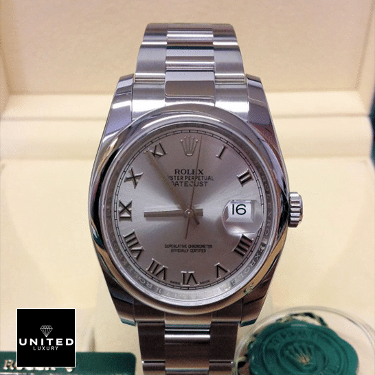 Rolex Datejust 116200 "Black Dial" Super Clone Quality Rolex Datejust 36 Perpetual 116200 stainless steel case and bezel Replica in the box