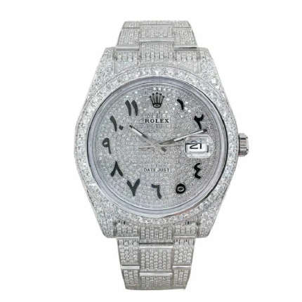 Rolex Datejust 126300 "Iced Out Arabic Dial" Super Clone Quality