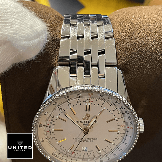 Breitling Navitimer Automatic GMT A17326211G1A1 "Blue Dial" Detailed Clone breitling navitimer A17326211G1A1 replica white breitling-navitimer-A17326211G1A1-replica-white