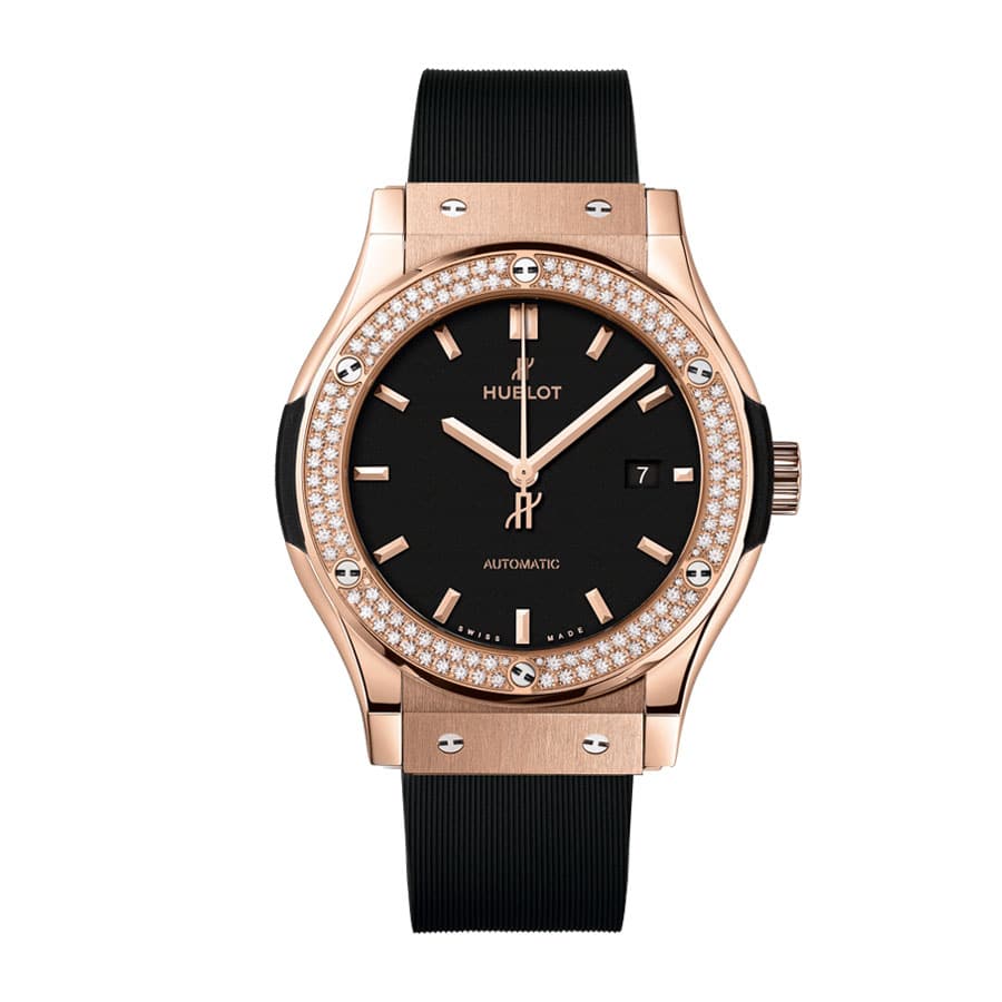 hublot-classic-fusion-best-edition-with-diamond-black-dial-replica Hublot Classic Fusion 542.OX.1180.RX "King Gold" High Fidelity Replica - Image 1