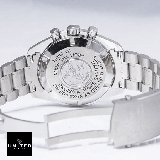 Omega Speedmaster Professional 3577.50.00 "From the Moon to Mars" Master Clone Quality Omega Speedmaster Steel Case Crown / Push Button Replica opened steel clasp