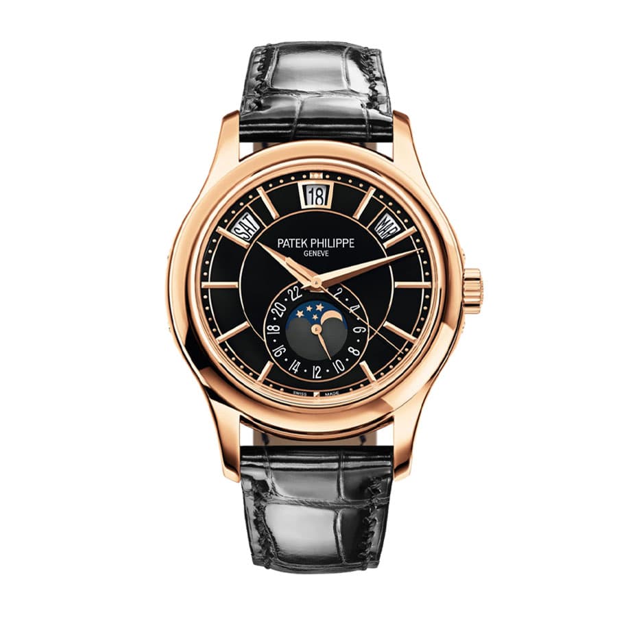 patek-philippe-complications-automatic-black-dial-5205r-010-replica Patek Philippe Annual Calendar 5205R-010 "Black Dial" Masterpiece Clone - Image 1