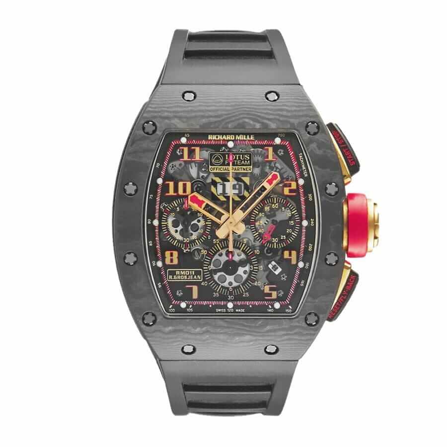 richard-mille-rm011-romain-lotus-f1-rose-gold-ntpt-carbon-replica Richard Mille RM 011 "F1 Chronograph" Premium Replica 1:1 - Image 1