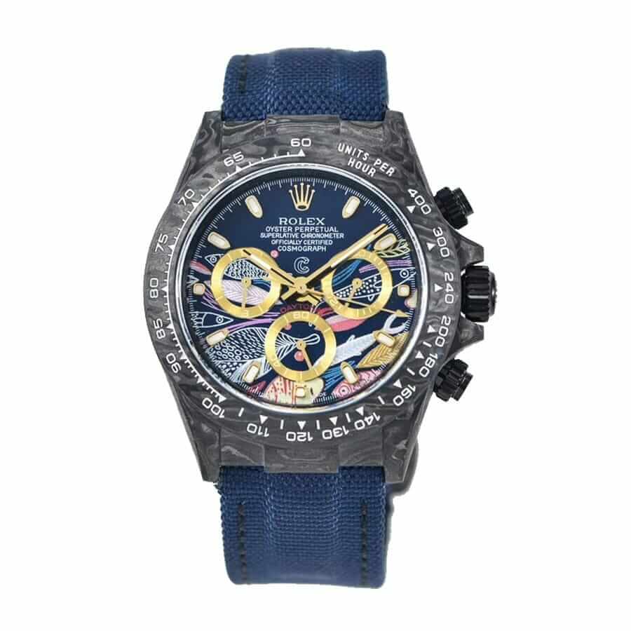 rolex-daytona-cosmograph-color-fish-pattern-dial-replica Rolex Cosmograph Daytona 2071401 "Fish Pattern Dial" Premium Copy 1:1 - Image 1