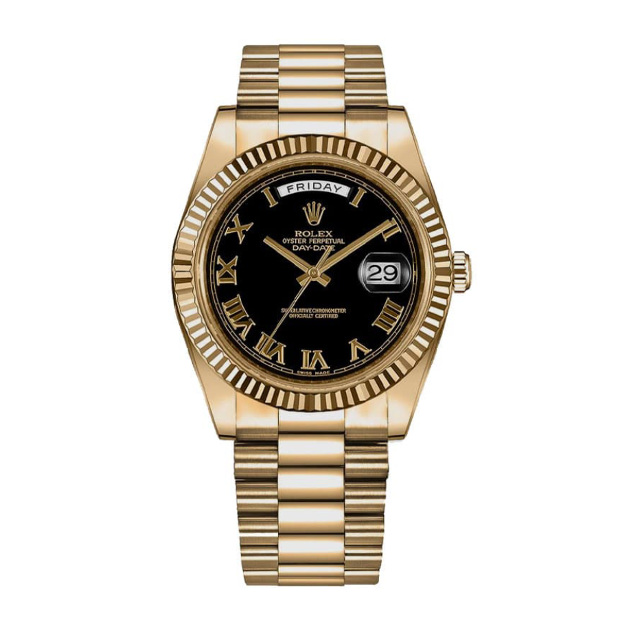 Rolex-Day-Date-Collection-Black-Replica Rolex Day-Date 228235 "Black Everose Gold" Ultimate Clone Quality - Image 1