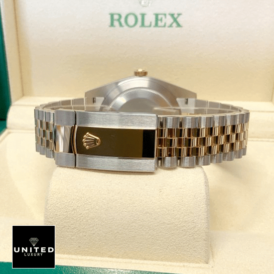 Rolex Datejust 126233 "Wimbledon Dial" Super Accurate Clone rolex datejust 126233 0035 replica clasp Rolex Datejust 36 Wimbledon Two Tone Jubilee Fold Clasp on the Rolex Logo Replica in the box