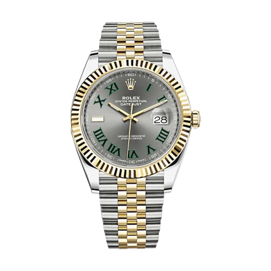 rolex-datejust-steel-yellow-gold-automatic-grey-dial-jubilee-replica6 Rolex Datejust 126233 "Wimbledon Dial" Super Accurate Clone - Image 1
