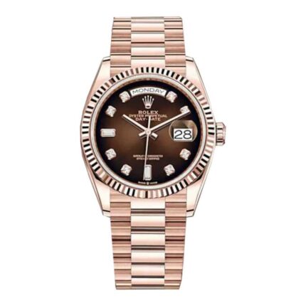 Rolex Day-Date 128235 "Brown Ombre Dial" Top Grade Clone 1:1