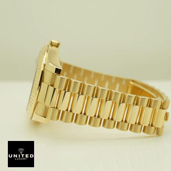 Rolex Day-Date 218238 "Presidential" Ultra Fine Replica rolex day date II collection gold silver white dial 218238 Rolex Day-Date II Collection Yellow Gold Bracelet 218238 Oyster Replica