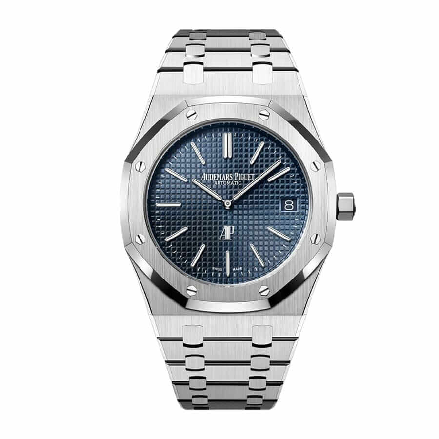 audemars-piguet-15202st_unitedluxury Audemars Piguet Royal Oak "Jumbo" Extra-Thin 15202ST.OO.1240ST.01 "Jumbo" Collector’s Replica - Image 1