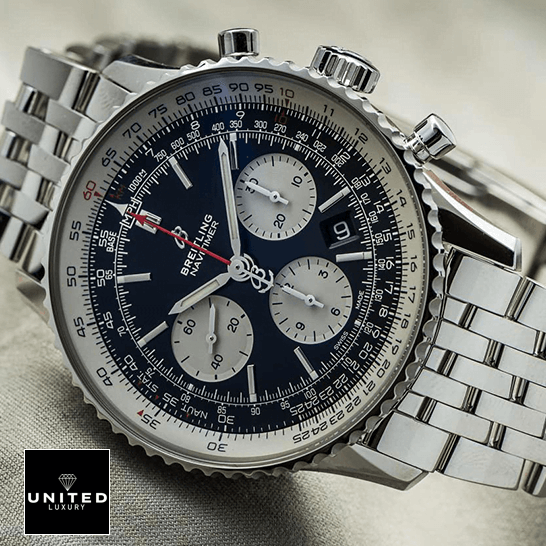 Breitling Navitimer B01 AB0127211C1A1 "Chronograph" True Clone 1:1 breitling navitimer AB0127211C1A1 replica tiltedleft