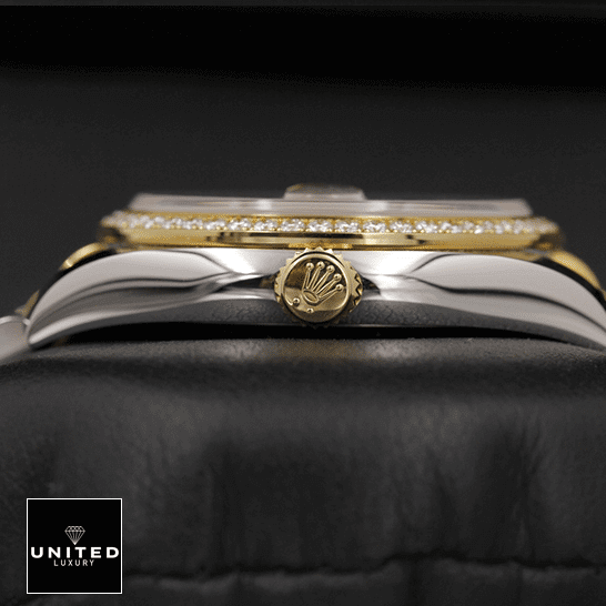 Rolex Datejust 116243 "Mother Of Pearl" Ultra Accurate Clone rolex datejust mother of pear diamond 116243 jubilee unitedlucury Rolex Datejust Mother Of Pear Diamond 116243 Replica crown & black background