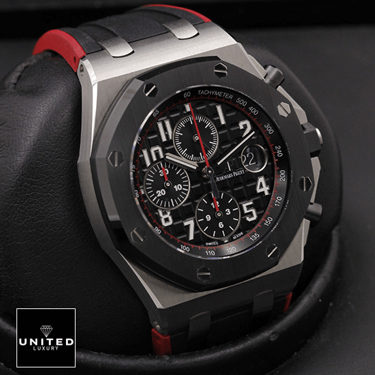 Audemars Piguet Royal Oak Offshore 26400SO.OO.A002CA.01 "Vampire" Ultra Clone 1:1 audemars piguet royal oak offshore 26470SO.OO replica leftside audemars-piguet-royal-oak-offshore-26470SO.OO-replica-leftside