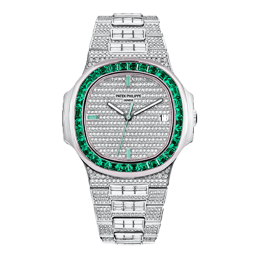 Emerald-Bezel-5711-Replica-4 Patek Philippe Nautilus 5711/1300A "Emerald Bezel" Premium Duplicate - Image 1