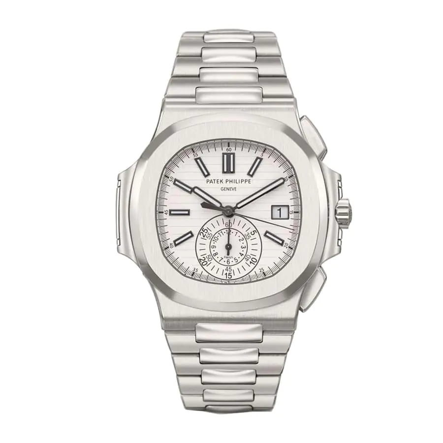 patek-philippe-nautilus-chrongaph-5980-1a-019-replica Patek Philippe Nautilus Chronograph 5980/1A-019 "White Dial" Precision Clone - Image 1