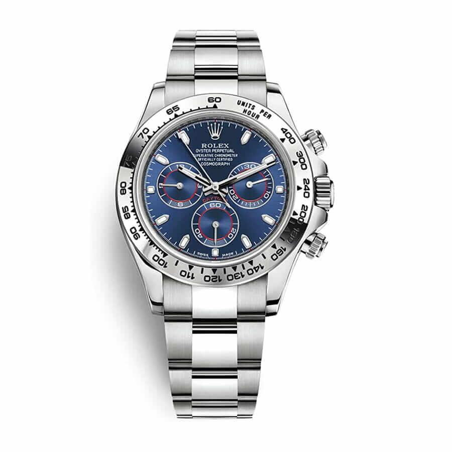 daytona-white-gold-blue-dial-replica Rolex Daytona Cosmograph 116509 "White Gold Blue Dial" Mirror Clone Quality - Image 1