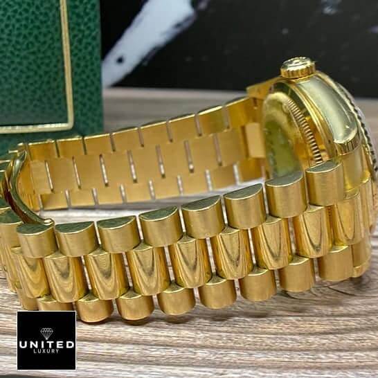 Rolex Day-Date 128238 "Mother of Pearl" Swiss Super Clone rolex 128238 yellow gold replica 4 Rolex Day Date Mop 128238 Replica Yellow Gold Oyster Bracelet