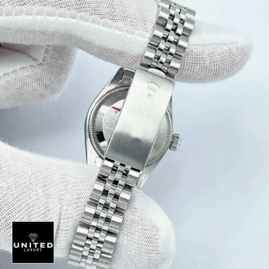 Rolex Datejust 126234 "Diamond Bezel" Premium Clone datejust pink diamond replica Rolex Stainless Steel Jubilee Bracelet & Clasp Replica on the hand