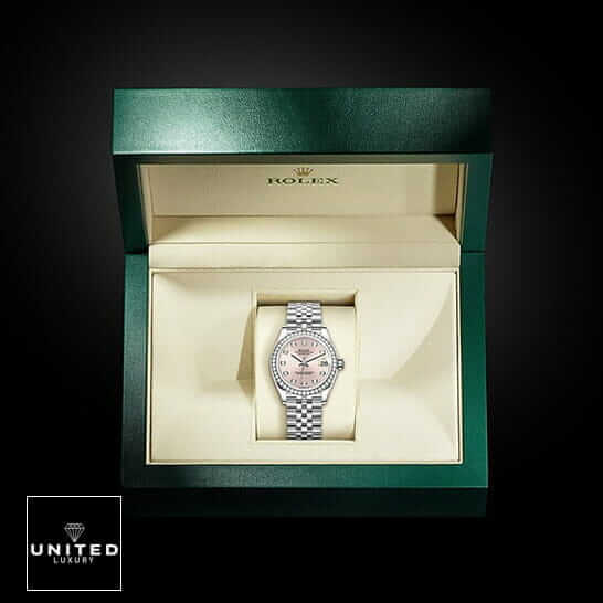 Rolex Datejust 126234 "Diamond Bezel" Premium Clone rolex pink diamond replica 2 1 Rolex Datejust Pink Dial Jubilee Replica in the rolex box