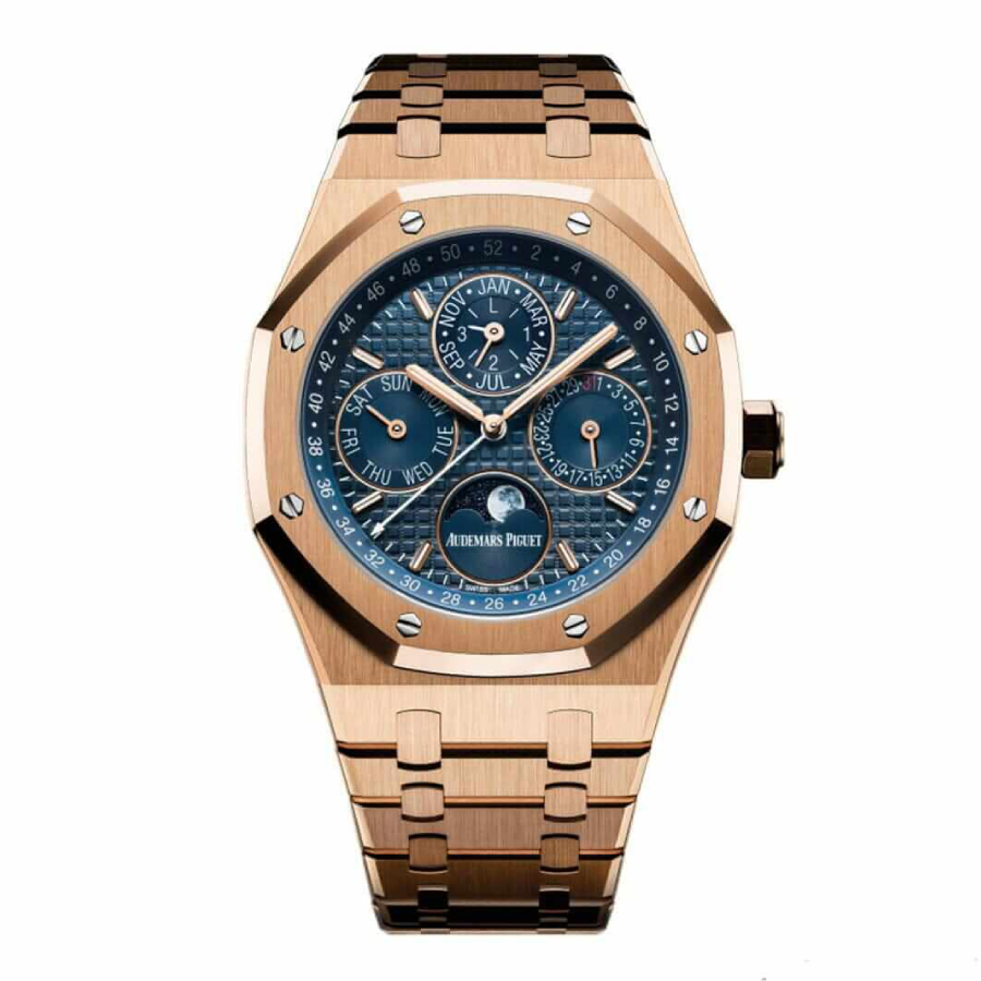 AP-Rose-Gold-Blue-Dial-Replica Audemars Piguet Royal Oak Chronograph 26240OR.OO.1320OR.01 "Rose Gold" Elite Super Clone - Image 1
