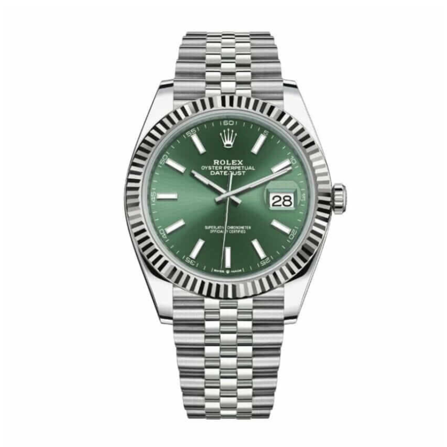 Datejust-41-Mint-Green-Dial-Replica-1 Rolex Datejust 126300 "Mint Green" Handcrafted Replica Edition - Image 1