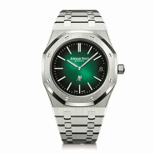 gphg2021_Royal_Oak_Jumbo_Extra-Thin_0021-1 Audemars Piguet Royal Oak "Jumbo" Extra-Thin 16202ST "Green Dial" First-Class Clone - Image 1