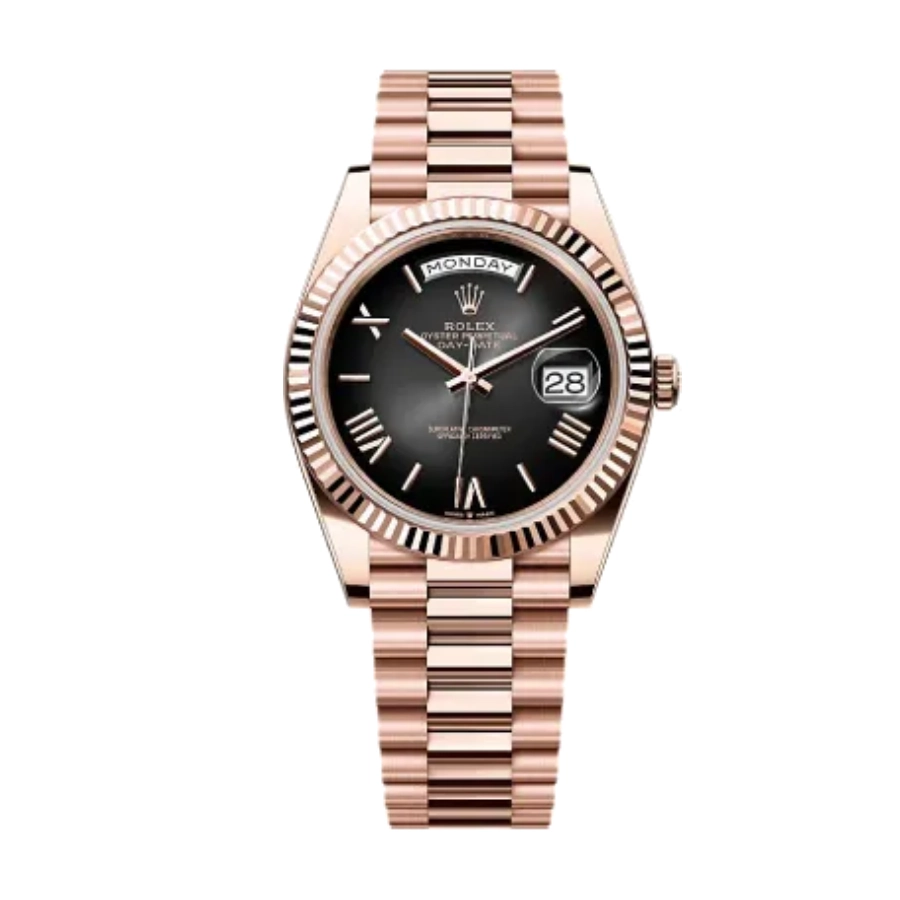 rolex-day-date-40-black-smoke-dial Rolex Day-Date 228235 "Smoke Ombre" Precision Clone Edition - Image 1
