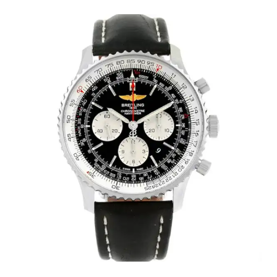 Breitling-Navitimer-01-46mm-Black-Dial-Replica Breitling Navitimer 01 AB0127211B1A1 High-End Clone Quality - Image 1