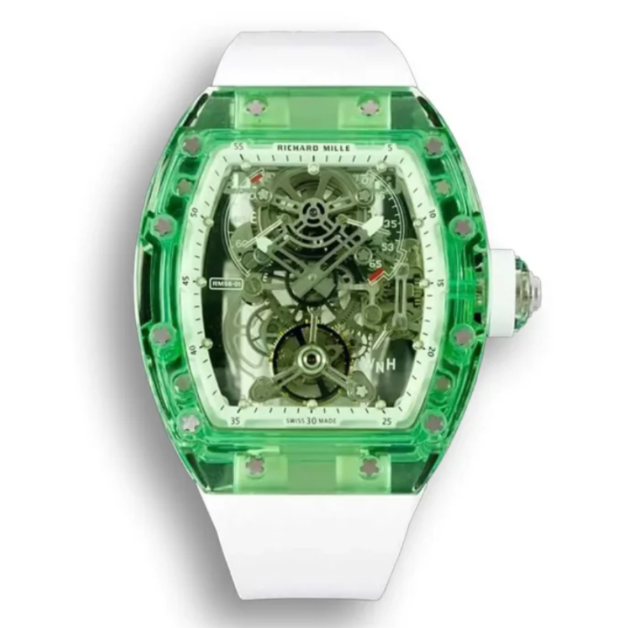Richard-Mille-35-01-Green-Replica-3 Richard Mille RM 35-02 "Green Quartz TPT" Ultra Luxury Clone - Image 1