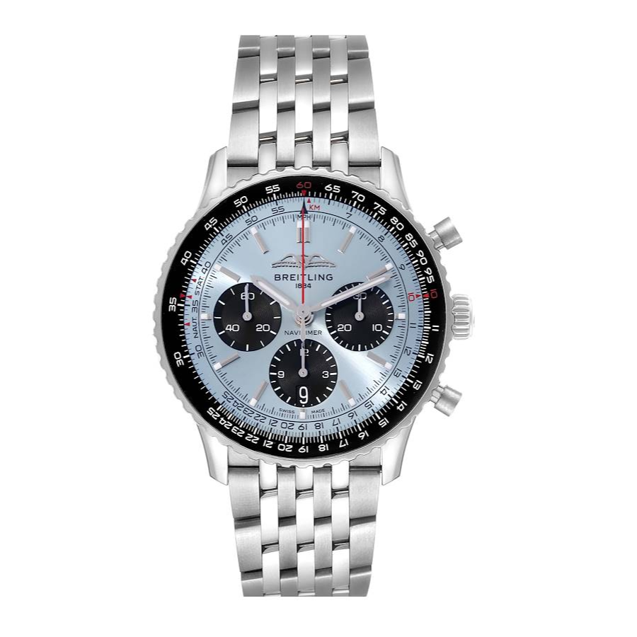 Breitling-Navitimer-B01-AB0139241C2A1-Replica Breitling Navitimer B01 AB0139241C2A1 "Ice Blue" Ultra Realistic Copy - Image 1