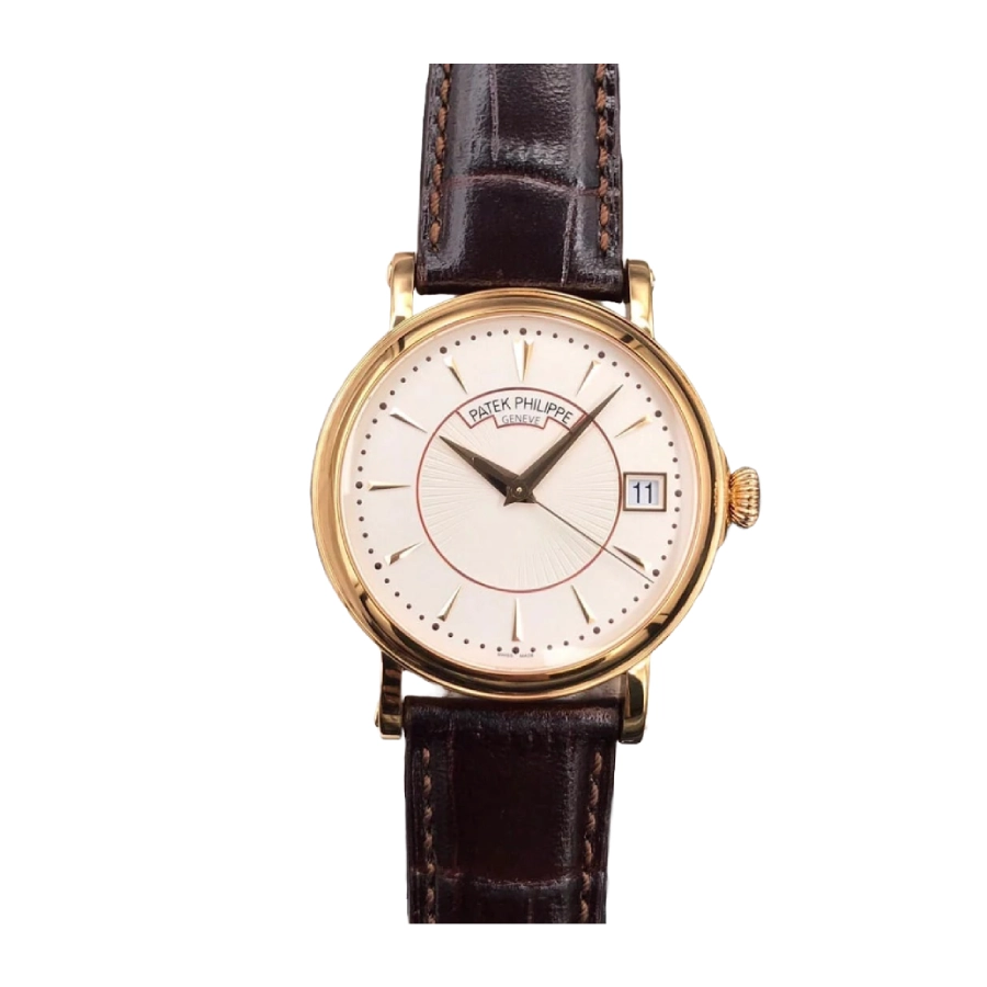 patek-philippe-calatrava-5153j-001-replica-1 Patek Philippe Calatrava 5227J-001 "Yellow Gold Officer's Case" Precision Clone - Image 1
