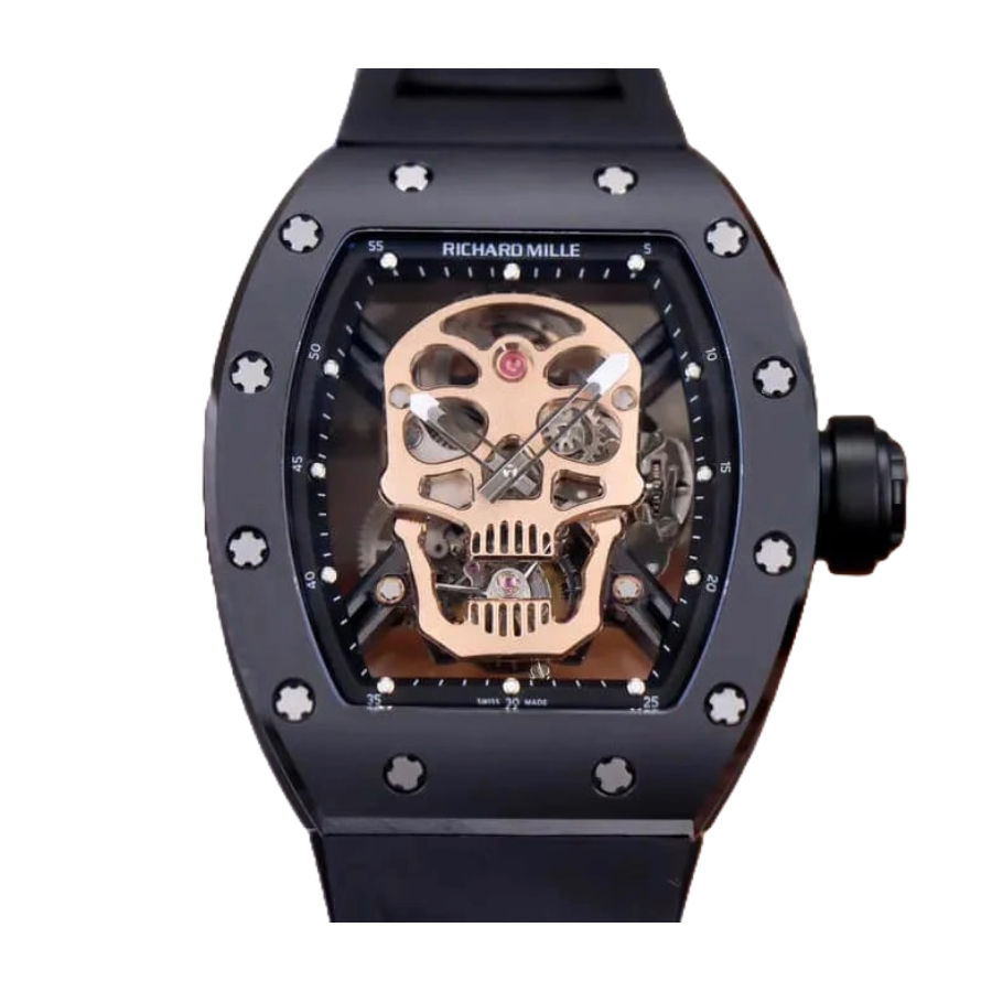 richard-mille-rm52-01-tourbillion-rose-gold-dial-replica-1 Richard Mille RM 52-01 Tourbillon "Skull" Rose Gold Luxury Clone Quality - Image 1