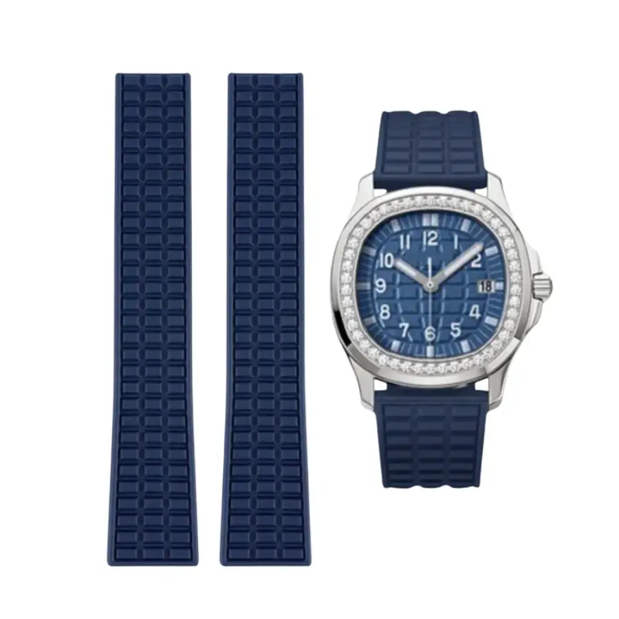 Yeni Proje - 2026-03-23T234028.002 Patek Philippe - Aquanaut - Rubber Strap - Straight - Blue - Image 1