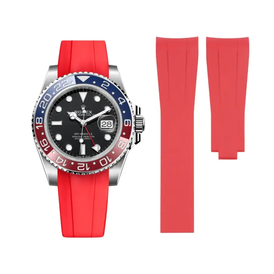 Yeni Proje - 2026-03-27T135621.223 Rolex - GMT-Master - Rubber Strap - Red - Image 1