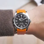 Rolex - Explorer I -  Rubber Strap - Orange - Image 3