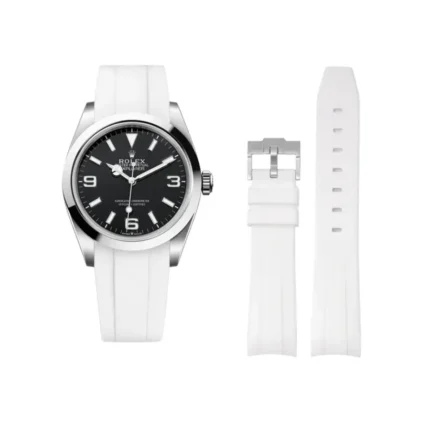 Rolex - Explorer I -  Rubber Strap - White
