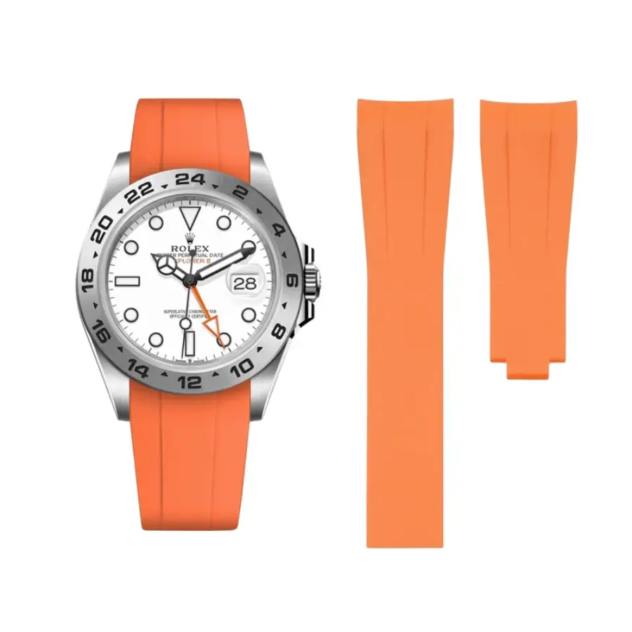 Yeni Proje - 2026-03-27T222713.619 Rolex - Explorer II - Rubber Strap - Orange - Image 1