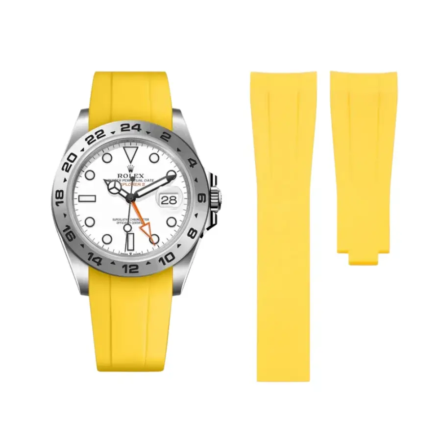 Yeni Proje - 2026-03-27T223141.167 Rolex - Explorer II - Rubber Strap - Yellow - Image 1