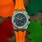 Audemars Piguet - Royal Oak -  Rubber Strap - Orange - Image 2
