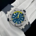 Audemars Piguet - Royal Oak Offshore Diver -  Rubber Strap - Blue - Image 2