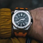 Audemars Piguet - Royal Oak Offshore Diver -  Rubber Strap - Orange - Image 2