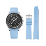 Omega - Speedmaster -  Rubber Strap - Blue