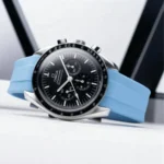 Omega - Speedmaster -  Rubber Strap - Blue - Image 3