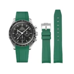 Omega - Speedmaster -  Rubber Strap - Green